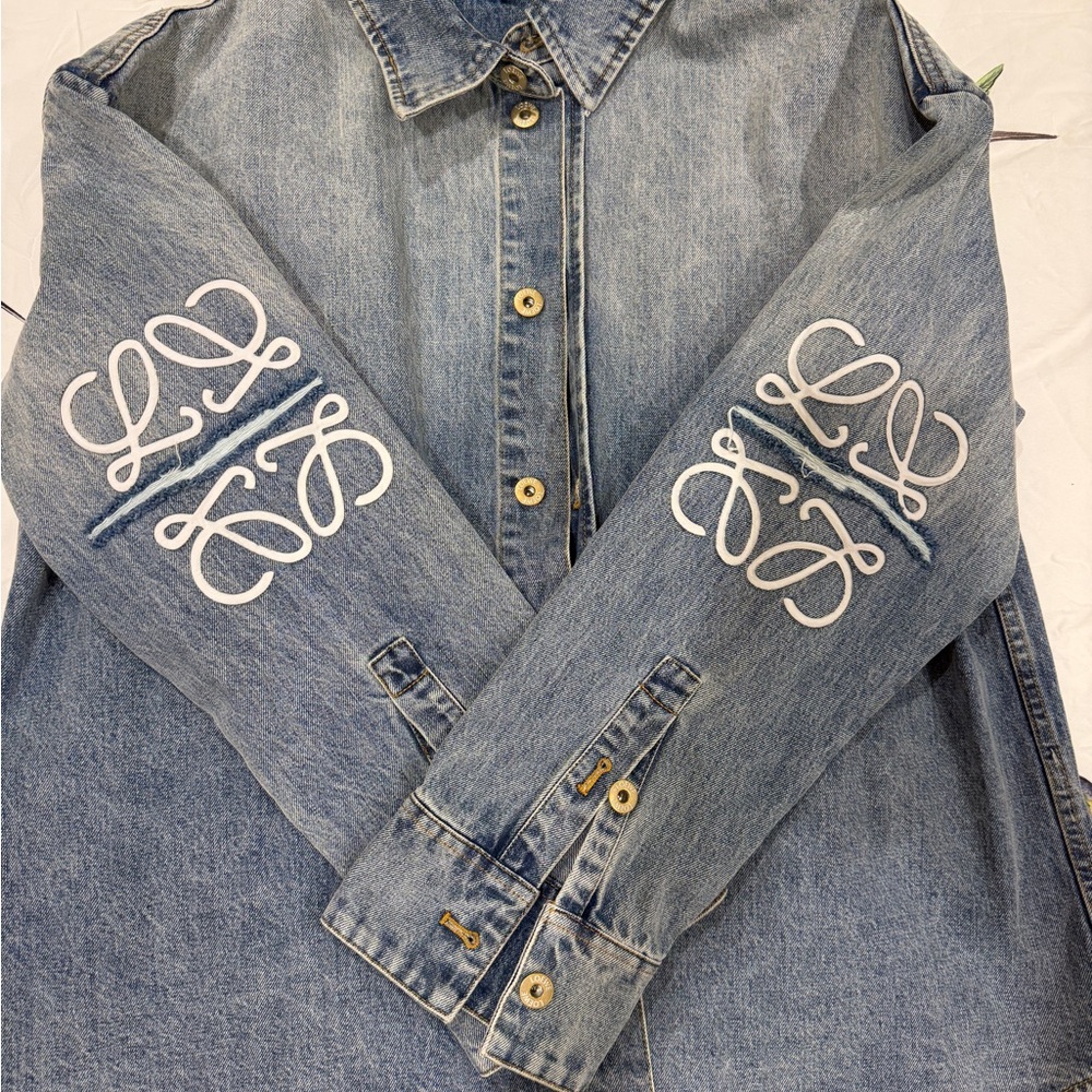 Loewe Jacket in Denim with Gold Buttons